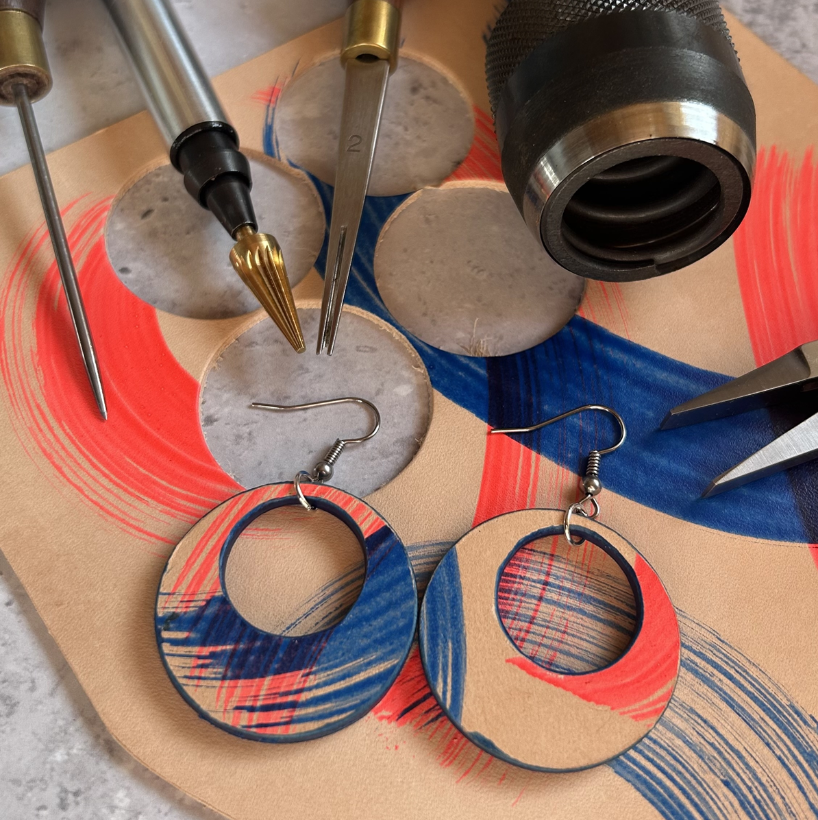 Leather Jewellery with S.K. Works